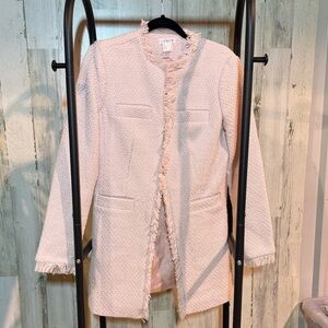 VENUS Light Pink Textured Blazer